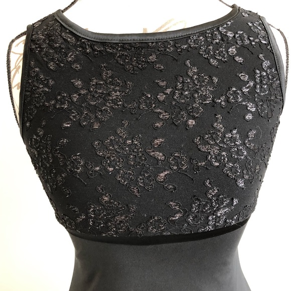 Byer Too! LBD Beaded Lace Bodice Scoop Back Sz S - Picture 4 of 7